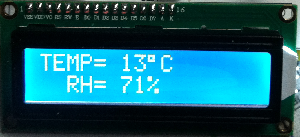 afficheur lcd regul temperature humidité